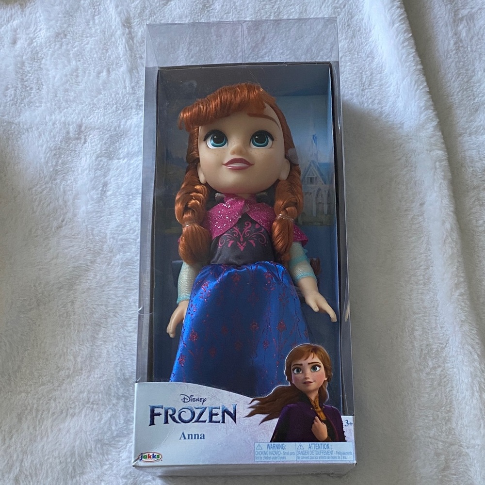 Disney Frozen Anna Doll - Purple and Blue